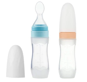 Paquete de 2 Cuchara dispensadora de comida para bebés de silicona 4 oz Fruta in - Bild 1 von 12