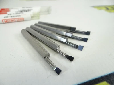 5 NEW ASSORTED MICRO100 SOLID CARBIDE BORING TOOLS .1320" & .1520" MIN BORE DIA - Image 1 of 4