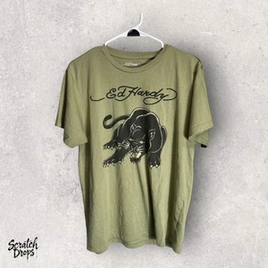 Ed Hardy T-Shirt Herren Gr. Medium Black Panther Grafik Vintage Y2K Streetwear - Bild 1 von 3