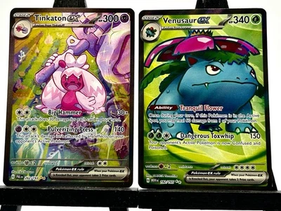 Pokemon Tinkaton Ex 262 Paldea Evolved+ Venusaur Ex 182  151 - Image 1 of 2