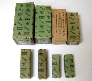 8 Vintage Pipe Taps in Original Boxes 1/4" NPT to 2" NPT 7 Vermont 1 SW Card - Picture 1 of 6