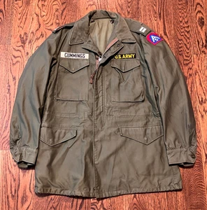 US Army Field Jacket Vietnam Era 5th Army Patch Conmar Zipper XL 1960s - Picture 1 of 5