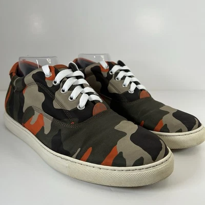Dsquared2 Newsurf Hombres Talla 43 EE. UU. 10 Moda Zapatilla Zapato Camuflaje Coral Hecho en Italia Foto 1 de 4