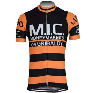 MIC Moneymakers de GRIBALDY cycling Short Sleeve Jersey mens Cycling Jersey - Picture 1 of 6