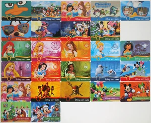 26 Disney Gift Cards 2013-2014: Princesses, Monsters Univ., Halloween, Christmas - Picture 1 of 3