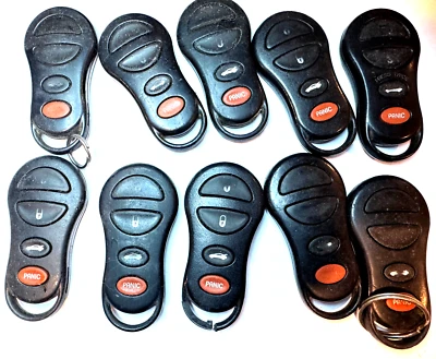 LOT of 10 Chrysler 300M CAR KEY FOB KEYLESS REMOTE 4 BUTTON TRANSMITTER GQ43VT9T - Image 1 of 4