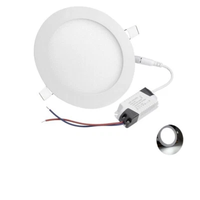 10 Pack 6 inch Bright LED Ceiling Lights Ultra-Thin Recessed Kit 6000K Daylight - Image 1 of 4