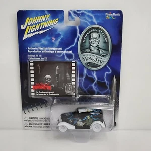 Rare Johnny Lightning Monsters 33 Ford Delivery White Lightning Chase Black - Picture 1 of 3