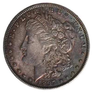 1897 Morgan Silver Dollar - Picture 1 of 2
