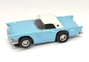 Vintage 1957 Thunderbird Light Blue Tyco Slot auto giocattolo da corsa T-Bird - Foto 1 di 5