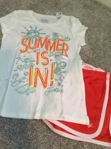justice shirt & shorts outfit NWT - Picture 1 of 3