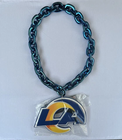 Los Angeles Rams NFL Touchdown Fan Chain 10 Inch 3D Foam Magnet Necklace Cover