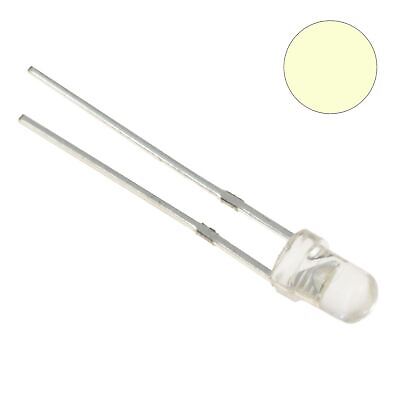 50 X Warm White 3mm LED Light Bulb • 2.99£