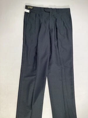 Pantalones de vestir para hombre Giorgio Fiorelli negros talla 36W NUEVO Foto 1 de 4