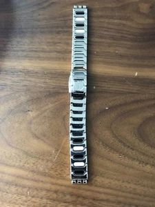 Original Swatch 11mm Stahl + Kunststoff Uhrenarmband Strap Edelstahl Adj.Strap - Bild 1 von 4