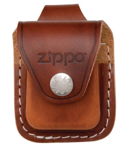 ZIPPO GÜRTELTASCHE - NEUES BRAUNES LEDER (für Benzinfeuerzeug) - Bild 1 von 2