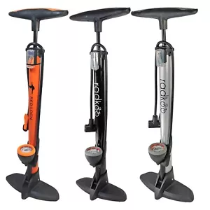Luftpumpe Metall Fahrradpumpe 11 bar Standpumpe Pumpe Manometer alle Ventile - Bild 1 von 14