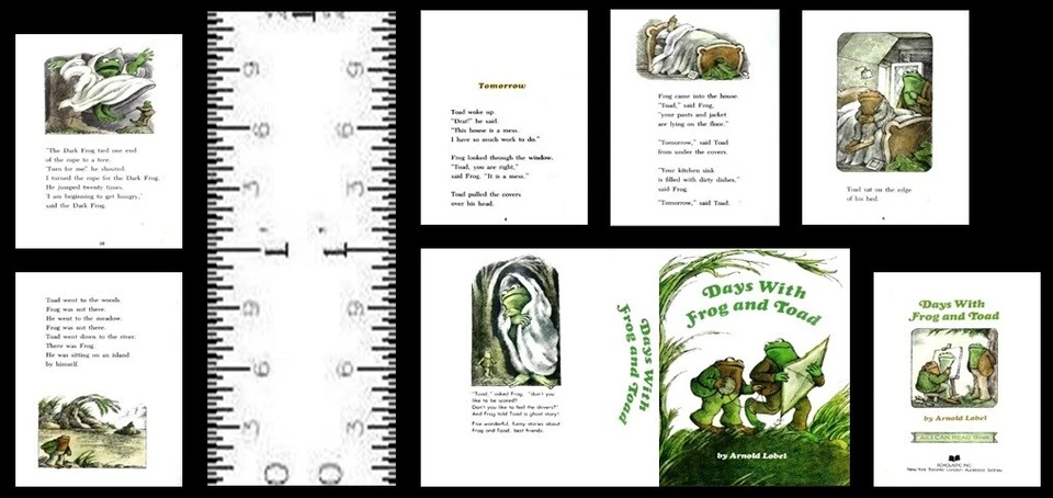 LEE ANN BORGIA MINIATURE BOOKS 1:12 SCALE MINIATURE BOOK DAYS WITH FROG AND TOAD ARNOLD LOBEL DOLLHOUSE