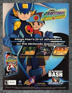 Mega Man Network Transmission Nintendo GameCube Print Ad Original Art 7.75x10.50 - Picture 1 of 1