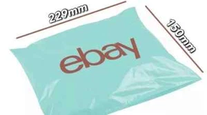 100 eBay Plastic Mailing Packaging Bags / Envelopes Approx 23cm x 15cm (9" x 6") - Picture 1 of 2