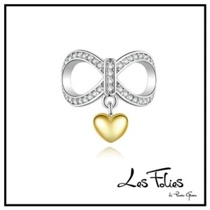Charm Infinito Cuore Oro in argento 925 - Les Folies (Modello Pandora) - Imagen 1 de 11