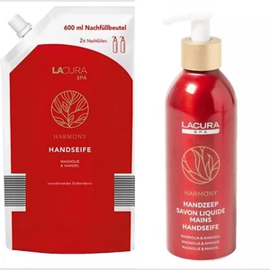 LACURA Handseife / Nachfüllbeutel  Harmony Magnolie & Mandel  2 x 600ml+2x300 ml - Bild 1 von 5