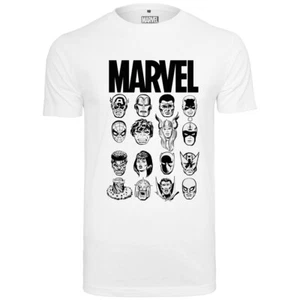 Merchcode Marvel Crew Tee Men's T-Shirt Cotton Jersey Heroes Villains Logo - Picture 1 of 64