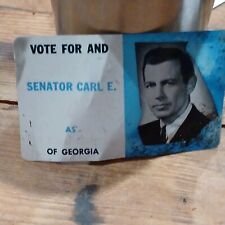  Carl Sanders Senator Campaign for Sen Run In  Georgia 1962 (Plastic Calendar)