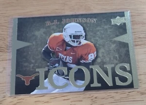 2011 Upper Deck Texas Icons #IBJ B.J. Johnson - Bild 1 von 2