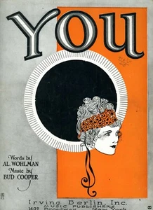 You copyright 1923 - Word de Al. Música de Bud Cooper de Wohlman - Imagen 1 de 2