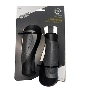 Replacement Handlebar Grips Bike SUNLITE ERGO FORM II 130mm Black Grey New - Picture 1 of 9