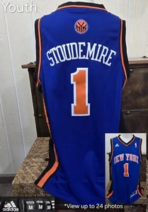 Knicks New York Amare Stoudemire #1 Jersey NBA YOUTH Med. Adidas - Picture 1 of 10