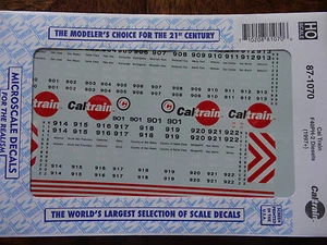 Microscale Decal HO  #87-1070 Cal Train Diesel - F40PH-2 - Red Dot Scheme - Picture 1 of 1
