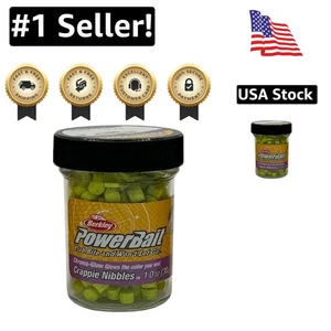 1 Oz PowerBait Chroma-Glow Crappie Nibbles - Easy to Use, Fish-Attracting Bait - Picture 1 of 3