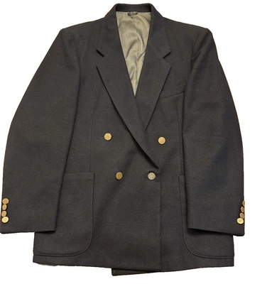 VTG John Henry Double Breasted Navy Blazer Mens 42 R Gold Buttons Tailored USA - Image 1 of 4