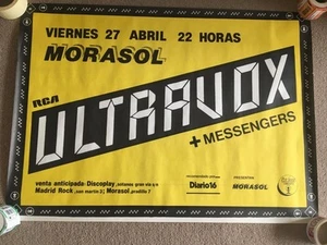 Ultravox Midge Ure Original concert poster Madrid 27/04/84 Set Movements tour #B - Picture 1 of 1