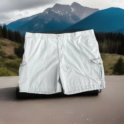 Harbor Bay 52R Cargo Shorts Men’s Beige Continuous Comfort Waistband Actual 54W - Image 1 of 4