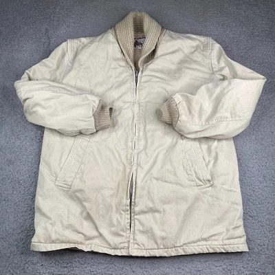 Chaqueta De Colección McGregor Canadiense Calentamiento Para Hombres 44 Beige Forrada de Vellón EE. UU. 50s 60s Foto 1 de 4