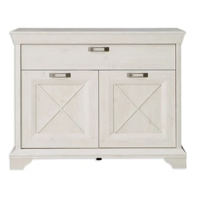 Sideboard - Pinie weiß - 123 cm breit Sideboard Kommode TV Sideboard - Bild 1 von 4