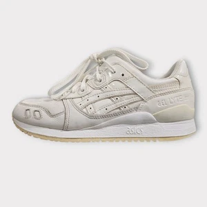 ASICS Gel Lyte 3 III OG Para hombres EE. UU. 7 Triple Blanco Cuero Zapatos Tenis H7E1Y - Imagen 1 de 15