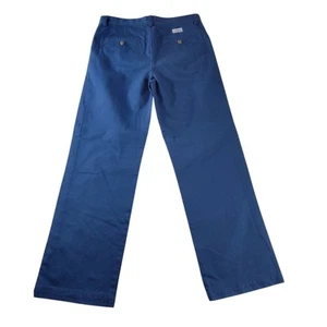 Vineyard Vines Khaki Pants Blue Youth Boys Size 16 Inseam 27" 100% Cotton Preppy - Picture 1 of 10