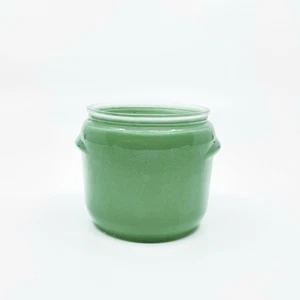 Vintage 1950s Aqua Turquoise Glasbake Walker’s Honey Whip Bean Crock-Style Jar - Picture 1 of 9