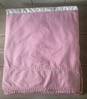 Laura Ashley Lifestyles Bed Skirt Dust Ruffle Pink Queen - Image 1 of 3