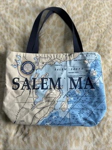 Salem Massachusetts Map Tote Bag - Picture 1 of 5