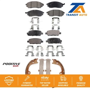 Front Rear Semi-Metallic Brake Pads And Parking Shoes Kit For INFINITI FX35 FX45 - Picture 1 of 12