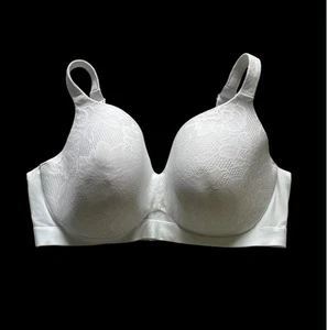 Cacique BH Damen 42DDD leicht gefüttert weiß vollflächig Bügel Spitze - Bild 1 von 8