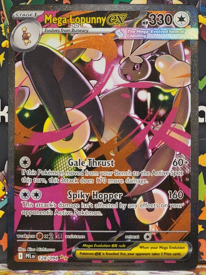 Pokemon Phantasmal Flames Mega Lopunny Ex 128/094 SIR Full Art Alt Art NM - Image 1 of 2