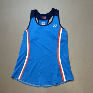 Yonex Women's Tank Top With Inner Bra Small Blue Crossback Racing Top - Picture 1 of 7