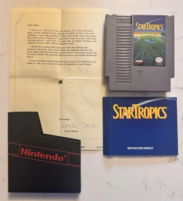 StarTropics NES Game with Manual, Letter, & Sleeve. Authentic. Tested - Image 1 of 2