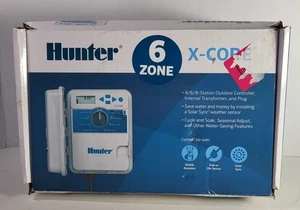 Hunter Sprinkler XC600 X-Core 6 Zone Timer Outdoor Irrigation Controller NO KEY  - Imagen 1 de 16